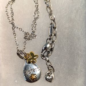 Brighton Sisters Necklace and extra Charm